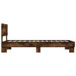 vidaXL Cadre de lit sans matelas chêne fumé 75x190 cm