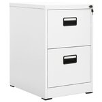 vidaXL Classeur Blanc 46x62x72 5 cm Acier