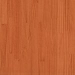 vidaXL Salon de jardin 5 Pièces avec coussins cire marron bois pin massif