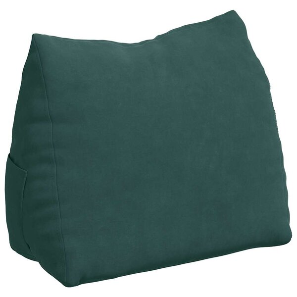 vidaXL Coussin de Dos Vert foncé 45 x 20 x 35 cm