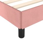 vidaXL Cadre de lit sans matelas rose 120x190 cm velours