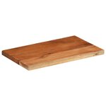 vidaXL Dessus de table 50x40x3 8 cm rectangulaire bois massif d'acacia