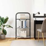 vidaXL Étagère Sonoma gris 60 x 30 x 109 cm Bois d'ingénierie