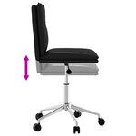 vidaXL Chaises à manger lot de 6 noir similicuir