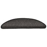 vidaXL Tapis d'escalier autocollants 30 Pièces 56x17x3 cm anthracite
