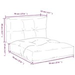 vidaXL Coussins de palette lot de 2 motif à carreaux noir tissu