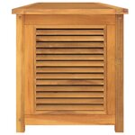 vidaXL Boîte de rangement jardin et sac 200x50x55 cm bois massif teck