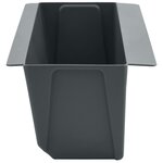 vidaXL Caisses à fleurs pour palettes Euro 24 pc Gris Polypropylène
