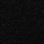 vidaXL Coussin de tête de lit Hanko noir 140 cm tissu