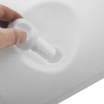 vidaXL Poids de tonnelle 4 Pièces PE Blanc