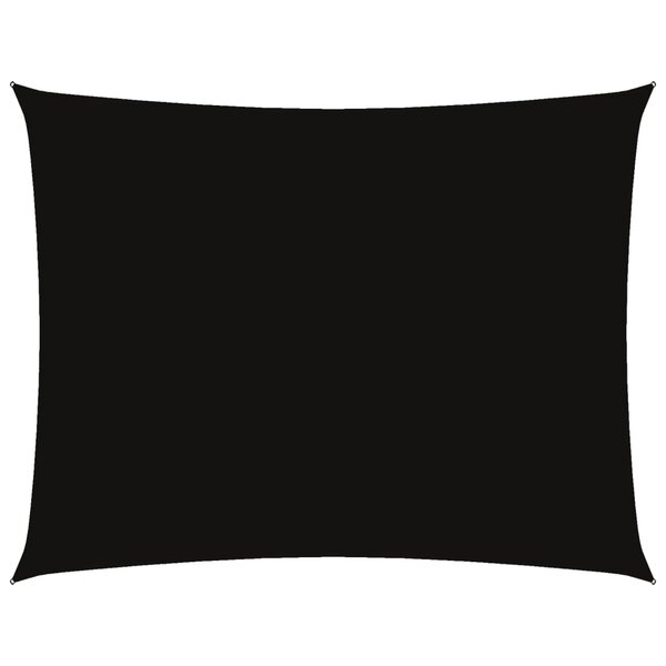 vidaXL Voile de parasol tissu oxford rectangulaire 6x7 m noir