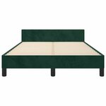 vidaXL Cadre de lit sans matelas vert foncé 120x190 cm velours