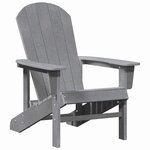 vidaXL Chaise de jardin 3 Pièces Gris clair Polyéthylène