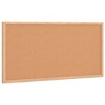 vidaXL Tableau en liège avec cadre en bois de pin massif 60 x 30 cm