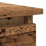 vidaXL Table console avec tiroirs vieux bois 85 5x38 5x74 5 cm