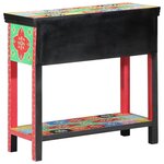 vidaXL Table console avec tiroir Multicolore 80 x 35 x 76 cm