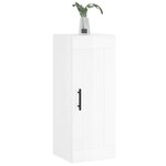 vidaXL Armoire murale blanc brillant 34 5x34x90 cm bois d'ingénierie