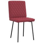 vidaXL Chaises à manger lot de 6 rouge bordeaux similicuir