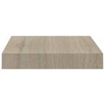 vidaXL Étagères murales flottantes 4 Pièces chêne 23x23 5x3 8 cm MDF