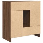 vidaXL Buffet avec tiroirs et portes chêne marron 70 5x34x74 5 cm
