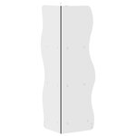 vidaXL Étagère d'angle Noir 34 x 33 x 102 cm Bois d'ingénierie
