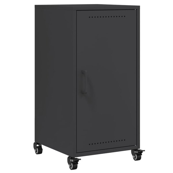 vidaXL Buffet noir 36x39x72 cm acier laminé à froid