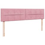 vidaXL Cadre de lit ottoman avec matelas rose 200x200 cm velours