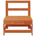 vidaXL Sofa de jardin milieu Pin massif Brun Ciré 62 x 62 x 70 5 cm