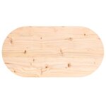 vidaXL Dessus de table 70x35x2 5 cm bois de pin massif ovale