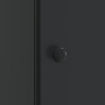 vidaXL Cabinet de chevet Noir 43 x 34 5 x 50 cm Bois d'ingénierie