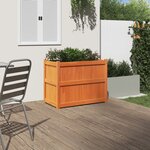 vidaXL Jardinière cire marron 90x50x70 cm bois de pin massif
