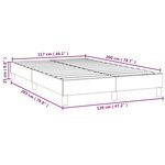 vidaXL Cadre de lit vert foncé 120x200 cm velours