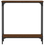 vidaXL Table console chêne marron 75x22 5x75 cm bois d'ingénierie