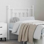 vidaXL Tête de lit de remplacement métal blanc 75 cm