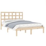 vidaXL Cadre de lit sans matelas 160x200 cm bois massif