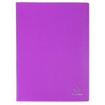 Protège-documents En Polypropylène 5/10e Opak Pochettes Cristal 100 Vues - A4 - Violet - X 10 - Exacompta