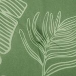 vidaXL Coussins de chaise 4 Pièces Vert et blanc 50 x 50 x 4 cm