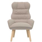Fauteuil Relaxant vidaXL Gris clair en tissu ressemblant à de la laine bouclée