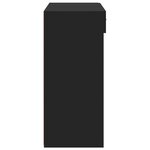 vidaXL Buffet noir 80x42 5x93 cm bois d'ingénierie