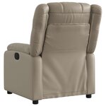 vidaXL Fauteuil inclinable Cappuccino Similicuir