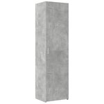 vidaXL Buffet haut gris béton 50x42 5x185 cm bois d'ingénierie