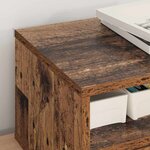vidaXL Support d'imprimante avec tiroir Bois Ancien 40 x 32 x 24 cm
