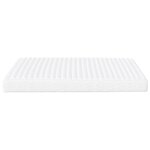 vidaXL Matelas en mousse blanc 200x200 cm dureté H2 H3