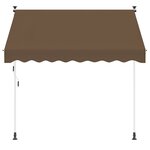 vidaXL Auvent rétractable manuel Taupe 150 cm