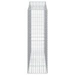 vidaXL Paniers à gabions arqués 13 Pièces 200x50x160/180 cm Fer galvanisé
