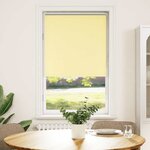 vidaXL Store enrouleur occultant jaune largeur du tissu 60 7 cm