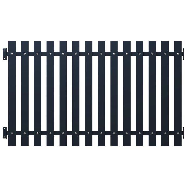 vidaXL Panneau clôture Anthracite 170 5x150 cm Acier enduit de poudre