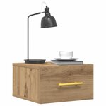 vidaXL Cabinet de chevet 2 Pièces Chêne artisanal 35 x 35 x 20 cm