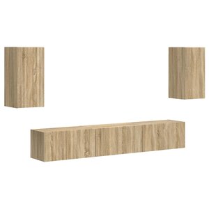 vidaXL Ensemble meuble TV 5 Pièces Chêne Sonoma Bois d'ingénierie