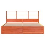 vidaXL Cadre de lit sans matelas cire marron 180x200cm bois pin massif
